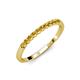 3 - Clara 2.40 mm Citrine 10 Stone Wedding Band 
