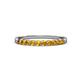 2 - Clara 2.40 mm Citrine 10 Stone Wedding Band 