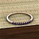 3 - Emlynn 2.00 mm Blue Sapphire 10 Stone Wedding Band 