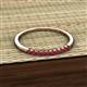 3 - Emlynn 2.00 mm Ruby 10 Stone Wedding Band 