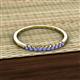 3 - Emlynn 2.00 mm Tanzanite 10 Stone Wedding Band 