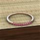 3 - Emlynn 2.00 mm Pink Tourmaline 10 Stone Wedding Band 