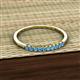 3 - Emlynn 2.00 mm Blue Topaz 10 Stone Wedding Band 