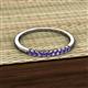 3 - Emlynn 2.00 mm Iolite 10 Stone Wedding Band 