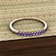 3 - Emlynn 2.00 mm Iolite 10 Stone Wedding Band 