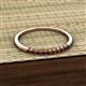 3 - Emlynn 2.00 mm Red Garnet 10 Stone Wedding Band 