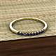 3 - Emlynn 2.00 mm Blue Sapphire 10 Stone Wedding Band 