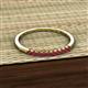 3 - Emlynn 2.00 mm Ruby 10 Stone Wedding Band 
