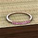 3 - Emlynn 2.00 mm Pink Sapphire 10 Stone Wedding Band 