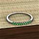 3 - Emlynn 2.00 mm Green Garnet 10 Stone Wedding Band 