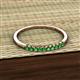 3 - Emlynn 2.00 mm Green Garnet 10 Stone Wedding Band 