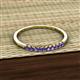 3 - Emlynn 2.00 mm Iolite 10 Stone Wedding Band 