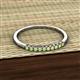 3 - Emlynn 2.00 mm Peridot 10 Stone Wedding Band 