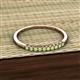 3 - Emlynn 2.00 mm Peridot 10 Stone Wedding Band 