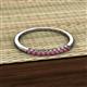 3 - Emlynn 2.00 mm Rhodolite Garnet 10 Stone Wedding Band 