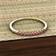 3 - Emlynn 2.00 mm Rhodolite Garnet 10 Stone Wedding Band 