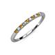 3 - Emlynn 2.00 mm Citrine and Diamond 10 Stone Wedding Band 