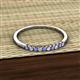 2 - Emlynn 2.00 mm Tanzanite and Diamond 10 Stone Wedding Band 
