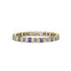 1 - Clarissa 2.50 mm Princess Cut Tanzanite and Diamond Eternity Band 