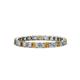 1 - Clarissa 2.50 mm Princess Cut Citrine and Diamond Eternity Band 