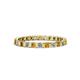 1 - Clarissa 2.50 mm Princess Cut Citrine and Diamond Eternity Band 