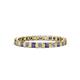 1 - Clarissa 2.50 mm Princess Cut Iolite and Diamond Eternity Band 