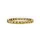 1 - Clarissa 2.50 mm Princess Cut Yellow Diamond Eternity Band 
