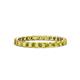 1 - Clarissa 2.50 mm Princess Cut Yellow Diamond Eternity Band 