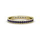 1 - Livia 1.70 mm Blue Sapphire Eternity Band 