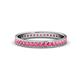1 - Livia 1.70 mm Pink Tourmaline Eternity Band 