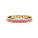 1 - Livia 1.70 mm Pink Tourmaline Eternity Band 