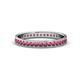 1 - Livia 1.70 mm Rhodolite Garnet Eternity Band 