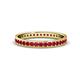 1 - Livia 1.70 mm Ruby Eternity Band 