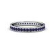 1 - Livia 1.70 mm Blue Sapphire Eternity Band 