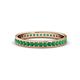 1 - Livia 1.70 mm Emerald Eternity Band 