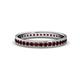 1 - Livia 1.70 mm Red Garnet Eternity Band 