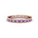 1 - Livia 1.70 mm Amethyst and Diamond Eternity Band 