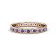 1 - Livia 1.70 mm Iolite and Diamond Eternity Band 