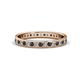 1 - Livia 1.70 mm Black and White Diamond Eternity Band 