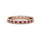 1 - Livia 1.70 mm Ruby and Diamond Eternity Band 