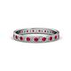 1 - Livia 1.70 mm Ruby and Diamond Eternity Band 