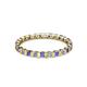2 - Clarissa 2.50 mm Princess Cut Tanzanite and Diamond Eternity Band 