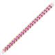 2 - Abril 2.00 mm Pink Sapphire Eternity Tennis Bracelet 