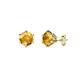 1 - Kenna Citrine (4mm) Martini Solitaire Stud Earrings 