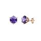 1 - Kenna Iolite (4mm) Martini Solitaire Stud Earrings 