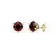 1 - Kenna Red Garnet (4mm) Martini Solitaire Stud Earrings 