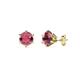 1 - Kenna Rhodolite Garnet (4mm) Martini Solitaire Stud Earrings 