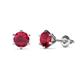1 - Kenna Ruby (5mm) Martini Solitaire Stud Earrings 