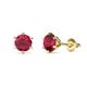 1 - Kenna Ruby (5mm) Martini Solitaire Stud Earrings 