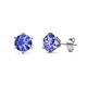 1 - Kenna Tanzanite (5mm) Martini Solitaire Stud Earrings 